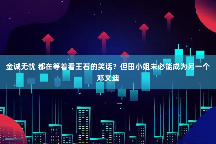 金诚无忧 都在等着看王石的笑话？但田小姐未必能成为另一个邓文迪